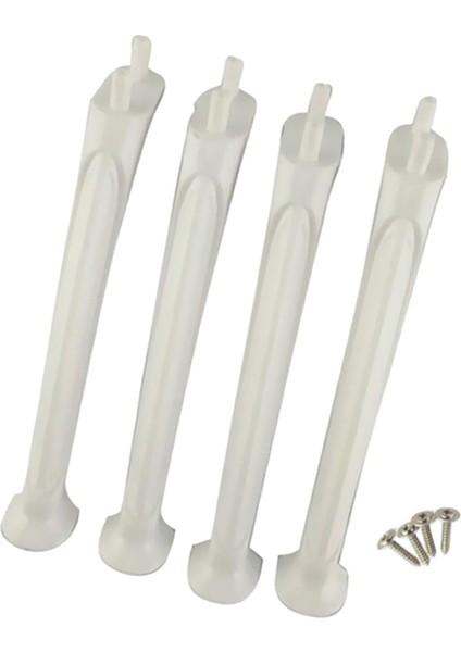 Yükseltilmiş Landing Gears Landing Skids Yedek Rc Yedek Set Beyaz (Yurt Dışından)