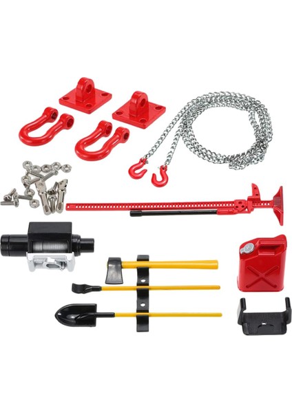 1/10 Ölçekli Vinç Tow Hook Trailer Zinciri Kürek RC4WD D90 Tf2 Rc Car (Yurt Dışından)