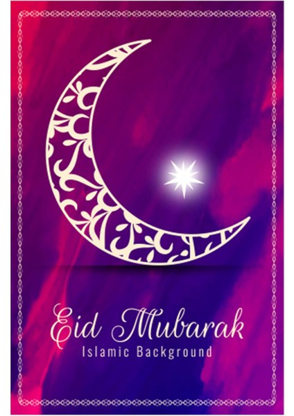 Eid Bahçesi Gecikme Fotoğrafçılık Pervane Afiş Polyester Ev Bahçe Dekorasyonu F (Yurt Dışından)