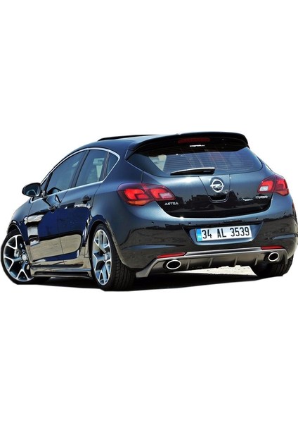 Opel Astra J Hb (2010-2012) Makyajsız Arka Tampon Eki - Difüzör (Plastik)