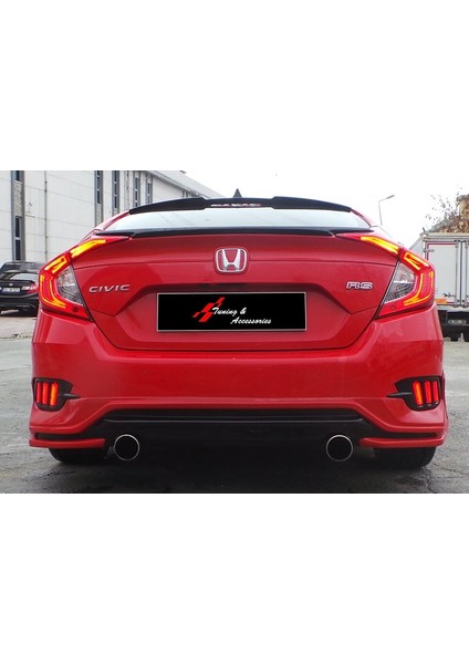 Honda Civic 2016 S Fc5 - Bagaj Üzeri Anatomik Spoiler - Plastik modelleri
