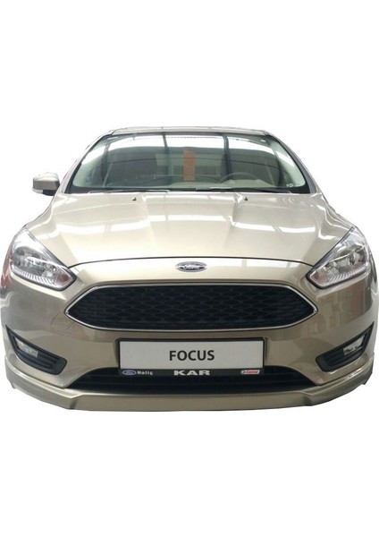 Ford Focus 3 Hb - Sedan Uyumlu (2015 - 2018) Sonrası Ön Tampon Ek (Plastik)