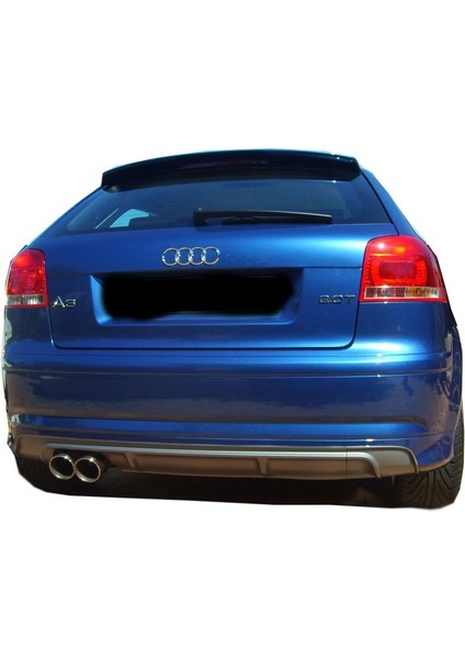 Audi A3 8p S3 2005 - 2008 2 Kapı Arka Tampon Eki - Difüzör (Plastik)