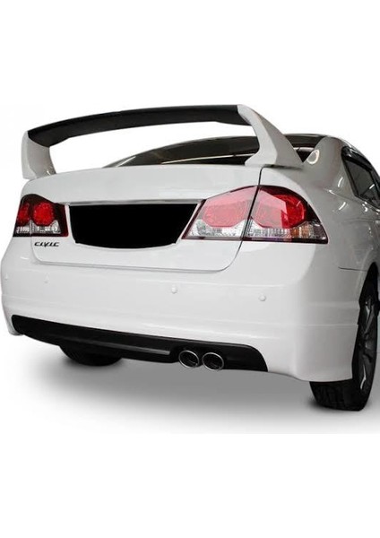 Honda Civic Fd6 (2006-2011) Mugen Arka Tampon Eki - Difüzör (Plastik)