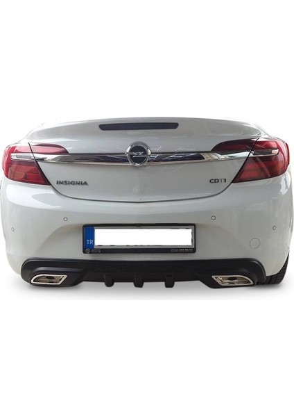 Opel Insignia 2009 - 2016 Egzoz Görünümlü Universal Difüzör (Plastik)