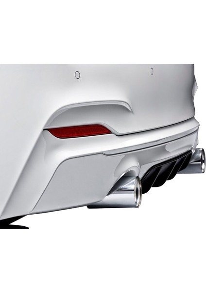 Bmw 2 Serisi F22 2014 Sonrası M Performance Arka Tampon Eki - Difüzör (Plastik)