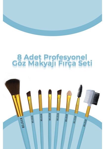 Kutulu 8'li Lila Fırça Seti