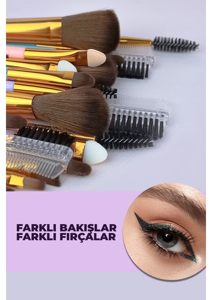Kutulu 8'li Lila Fırça Seti