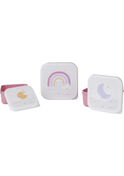 3.lü Beslenme / Atıştırma Kutusu Rainbow modelleri