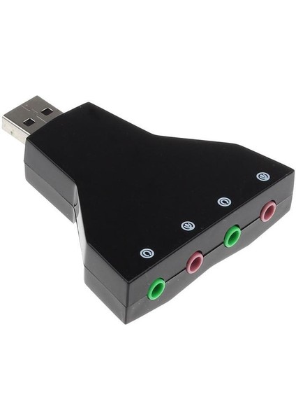 Kanal Mikrofon Destekli Çift Girişli Çevirici Harici USB Ses Kartı