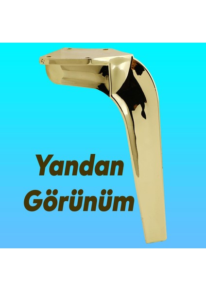 Repla Lüks Mobilya Kanepe Sehpa Tv Ünitesi Koltuk Ayağı 23 cm Gold Altın Baza Ayakları indirimleri