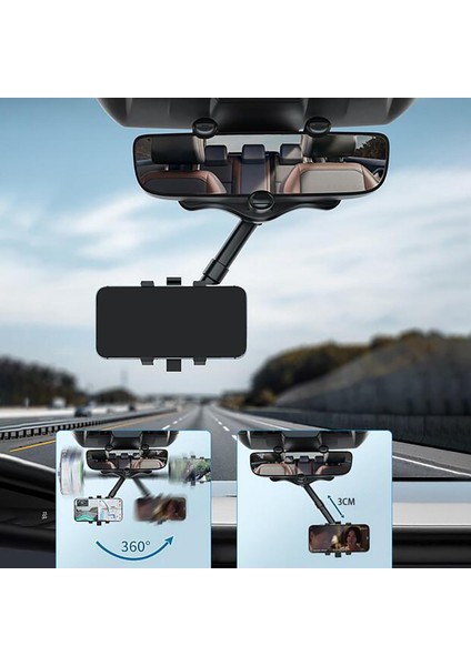 Telefon Montaj Tutucu Braketi 360 Döndürme Telefon Standı - Siyah (Yurt Dışından) fırsatları