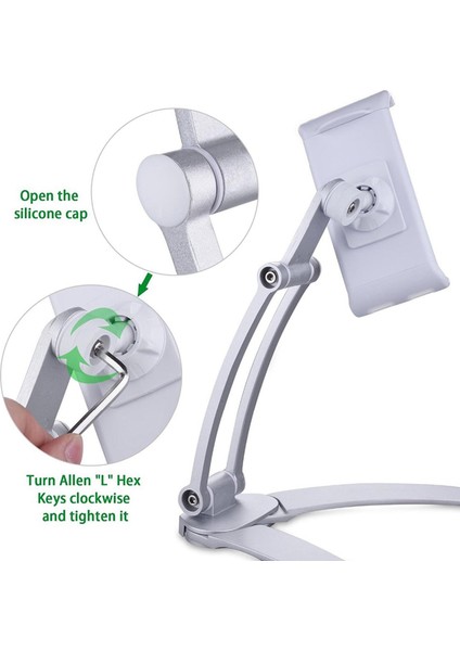 Masaüstü Telefon Tablet Standı - Beyaz (Yurt Dışından) fırsatları