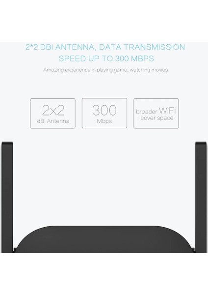 Wifi Amplifikatör Pro 300MBPS 2.4g Kablosuz Abd Fişi - Mavi (Yurt Dışından)