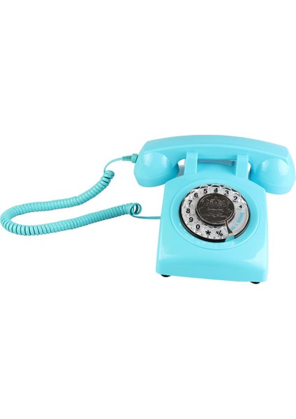 Kablolu Vintage Telefon - Mavi (Yurt Dışından) fırsatları