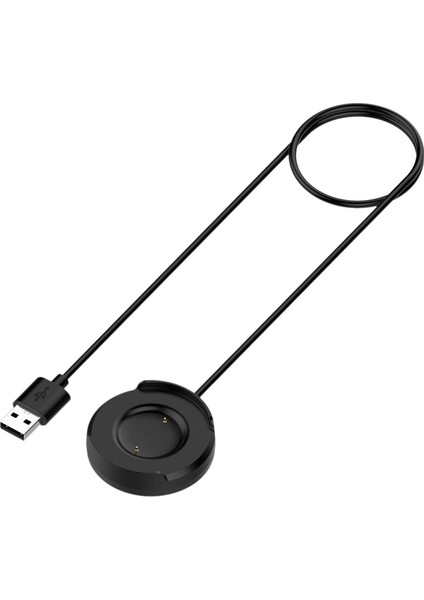 Manyetik Şarj Tabanı Yedek USB Şarj Kablosu - Siyah (Yurt Dışından)