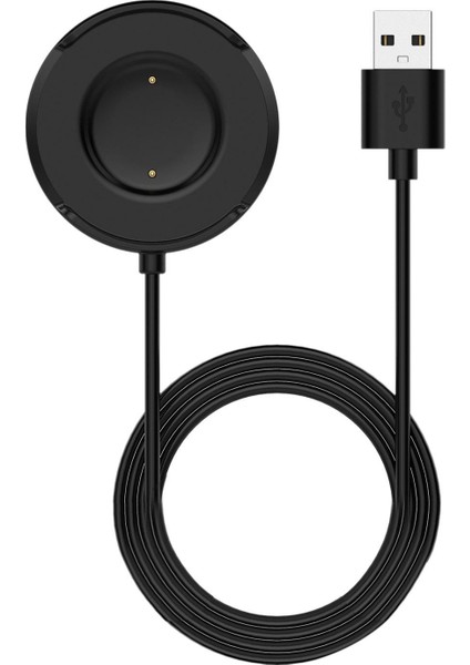 Manyetik Şarj Tabanı Yedek USB Şarj Kablosu - Siyah (Yurt Dışından)