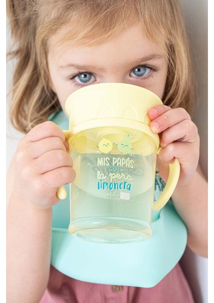 Her Açıdan İçilebilen Kulplu Alıştırma Bardağı Pembe modelleri