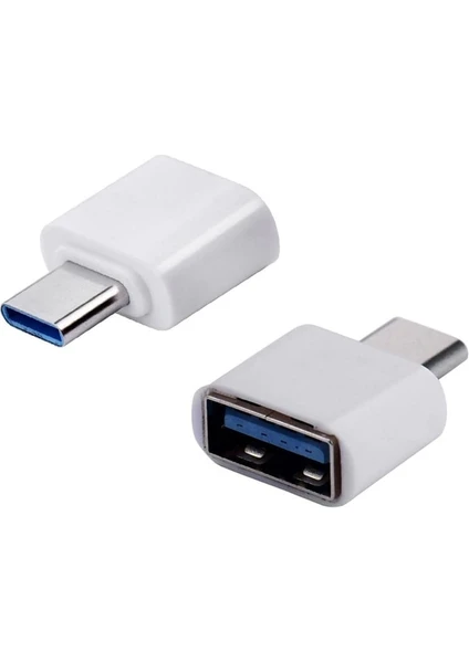 USB Type-C Otg Çevirici - Type-C Erkek USB Dişi Adaptör