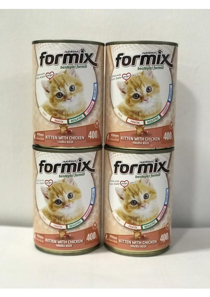 Formix Yavru Kedi Konserve Maması 400 gr x 4 Adet