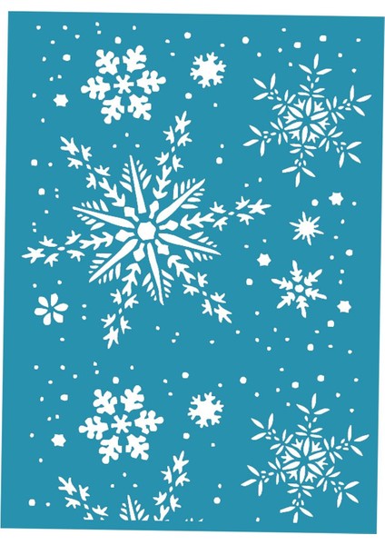 Ipek Baskı Ekranı Şablon Kar Taneleri Tema Yıkanabilir Dıy Için Temizlenebilir (Yurt Dışından) modelleri