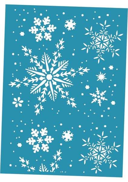 Ipek Baskı Ekranı Şablon Kar Taneleri Tema Yıkanabilir Dıy Için Temizlenebilir (Yurt Dışından) fırsatları