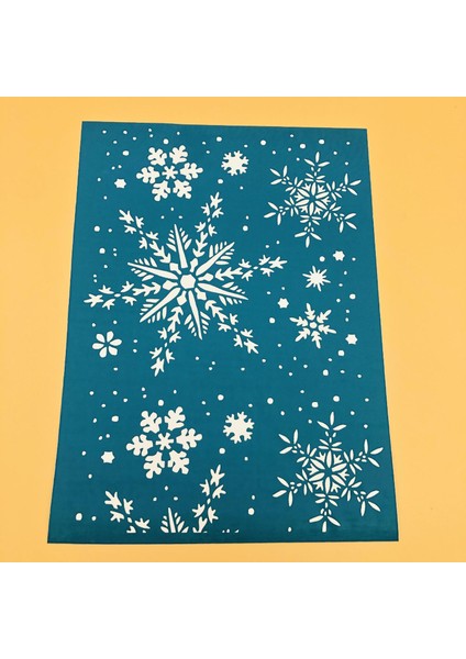 Ipek Baskı Ekranı Şablon Kar Taneleri Tema Yıkanabilir Dıy Için Temizlenebilir (Yurt Dışından) indirimleri