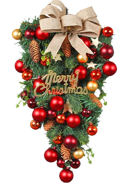 Çiftlik Evi Için Yapay Noel Gözyaşı Yağma Kapısı Çelenk Çelenk Yağma (Yurt Dışından)