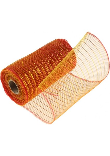 6 Rulo 10 "X10 Yds Örgü Kurdele Folyo Rulo Çelenk Dekorları (Yurt Dışından)