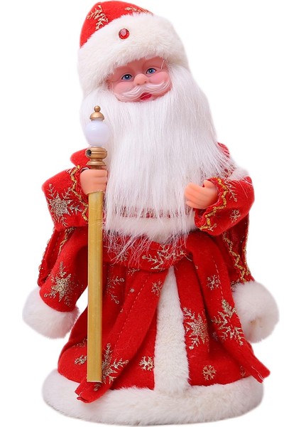 Karikatür Santa Bebek Electric Oyuncak Serbest Duran Masa Masa Süslemesi Yeni Yıl Kırmızı (Yurt Dışından)