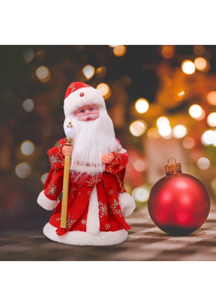 Karikatür Santa Bebek Electric Oyuncak Serbest Duran Masa Masa Süslemesi Yeni Yıl Kırmızı (Yurt Dışından) indirimleri