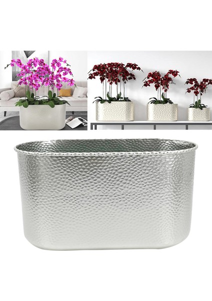 Metal Orkide Saksı Demir Bitki Pot Ekici Kapalı Ev Oturma Odası Argent M (Yurt Dışından) indirimleri