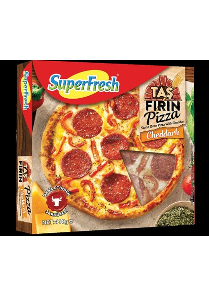 Super Fresh Taş Fırın Cheddar Pizza 410 gr