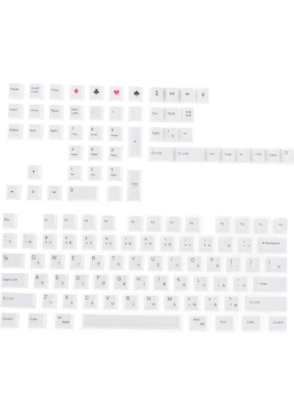 1 Set 126KEYS Pbt Keyafları Klavye Için Minimalist Tema (Yurt Dışından)