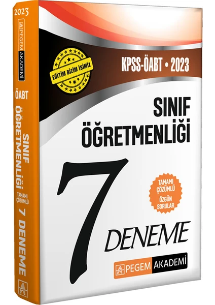 Pegem Akademi Yayıncılık 2023 KPSS ÖABT Sınıf Öğretmenliği 7 Deneme