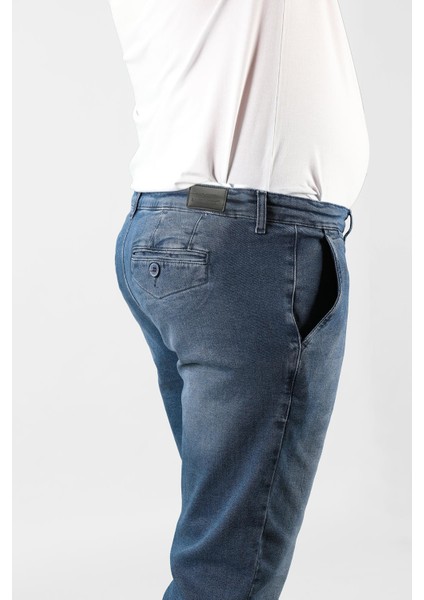 Erkek Büyük Beden Fleto Cep Kot Pantolon 3JA/5889 indirimleri