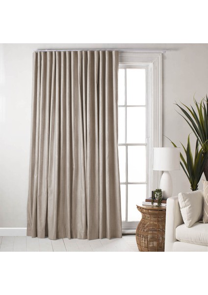 Omega Fon Perde V07 - 140x270 cm - Bej