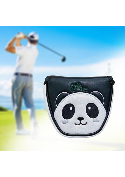 Nakış Golf Mallet Putter Head Kapağı Su Geçirmez Golf Çantası