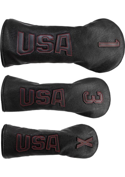 Pu Club Headcover Fairway Woods Sürücü Su Geçirmez Kılıf Golf Baş Kapağı Kırmızı(Yurt Dışından) fiyatları