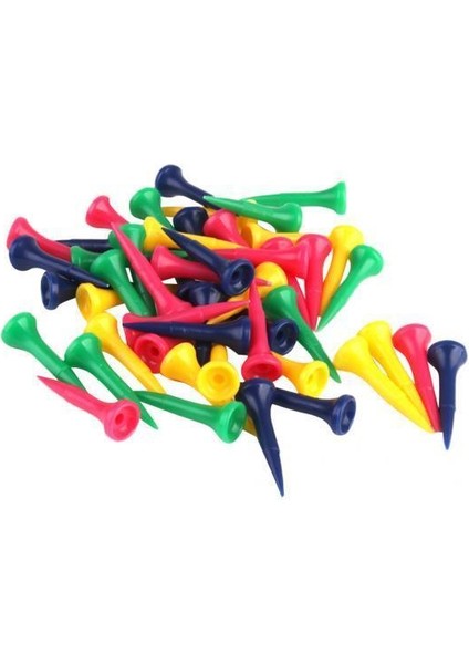 4x 50 Pcs Karışık Renkler Mezun Golf Tees 40 Mm. Golfçü Aksesuarları 4 Pc