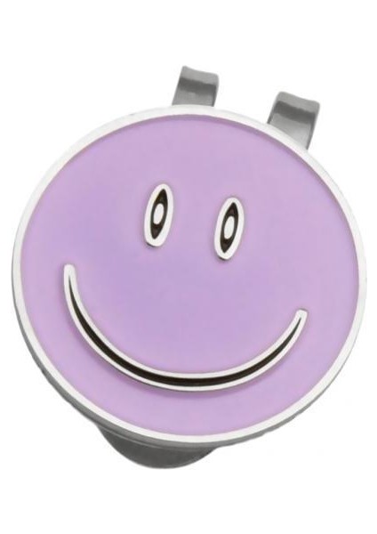 3x Sturdy Gülümseme Yüz Şapka Şapka Vizörü Klip Golf Topu Işaretçisi 3 Adet