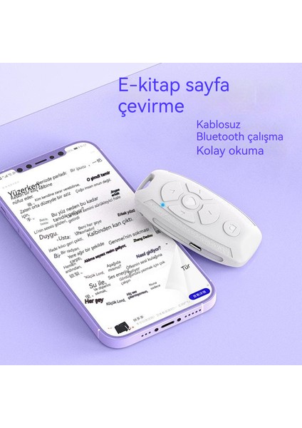 Şarj Edilebilir Çok Fonksiyonlu Bluetooth Uzaktan Kumanda Kısa Video Selfie Nokta Övgü Video Cep Telefonu Evrensel (Yurt Dışından)