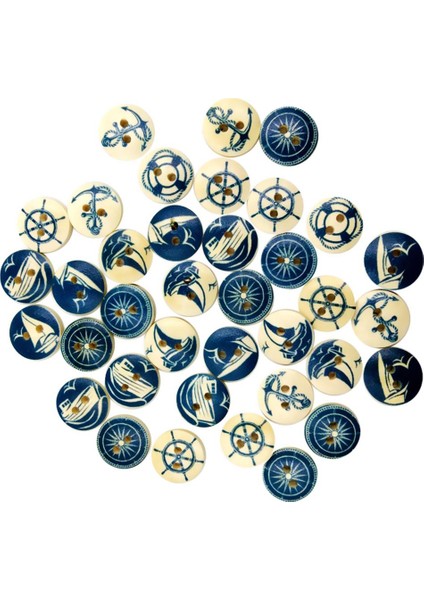 100ADET Yuvarlak Çeşitli Deniz Delik Düğmeleri Dikiş Craft 15MM Için (Yurt Dışından) fiyatları