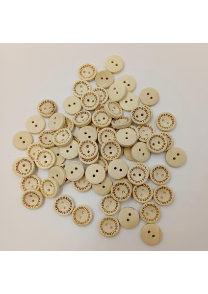 100ADET Kalp 'ahşap Düğmeler Dikiş Scrapbooking 15MM (Yurt Dışından) indirimleri