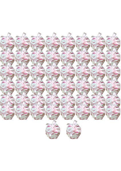 50PCS Şeker Kutuları Kağıt Hediye Kutuları Parti Düğün Gelin Duş Pembe Için Kutular Lehine Kutular