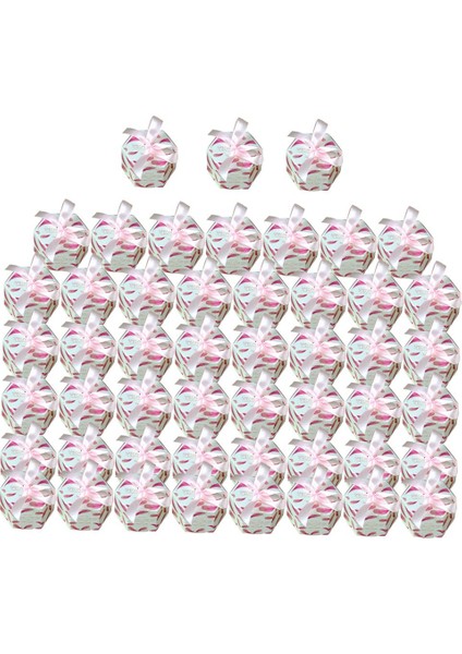 50PCS Şeker Kutuları Kağıt Hediye Kutuları Parti Düğün Gelin Duş Pembe Için Kutular Lehine Kutular