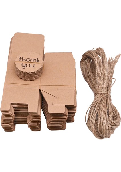 Kraft Candy Box Doğum Günü Düğün Çikolata Hediye Kutuları Kare Kare 9x6.5x2.4cm fiyatları