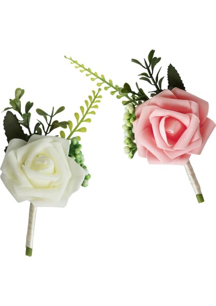 1 Adet Gül Çiçek Damat Korsage Ziyafet Partisi Balo Korsajı (1) indirimleri