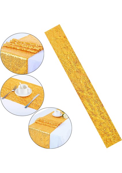 Glitter Masa Koşucu Masa Masalı Yemek Masası Şükran Dekorasyonları modelleri