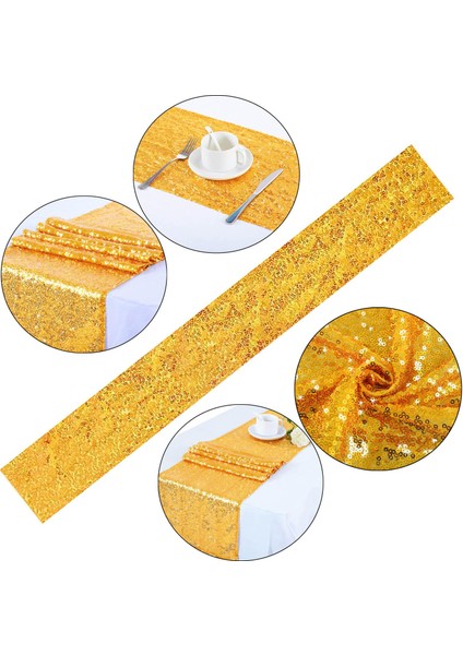 Glitter Masa Koşucu Masa Masalı Yemek Masası Şükran Dekorasyonları indirimleri